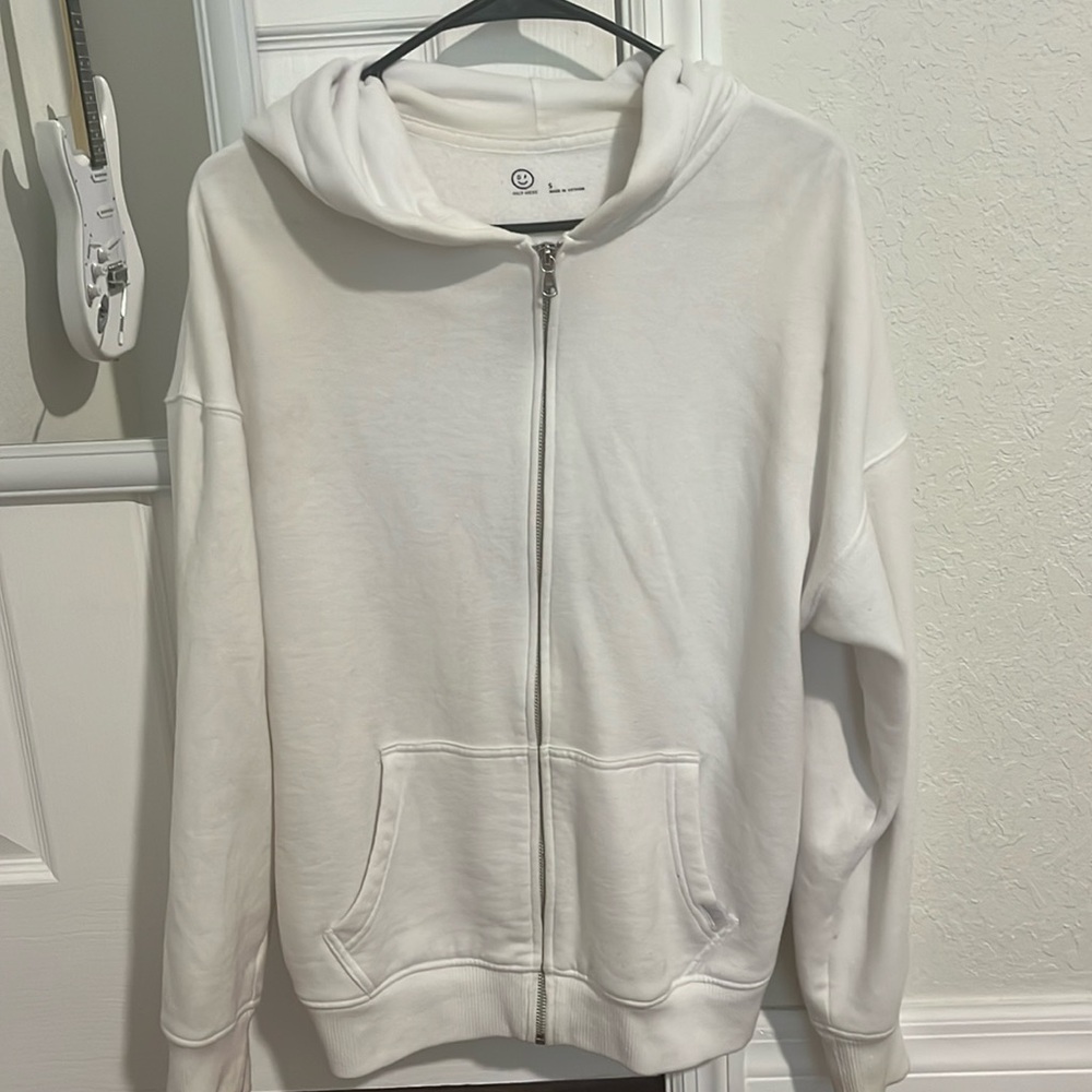 Gilly hicks white zip up
